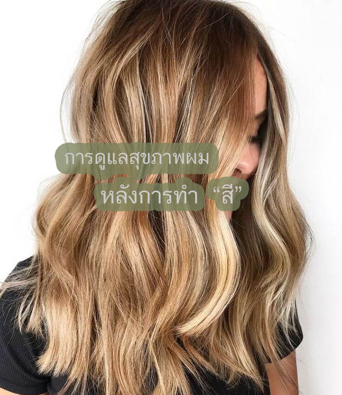 การดูแลสุขภาพผมหลังการทำเคมีสี ให้สวยเปะ ปัง เหมือนไม่ได้ผ่านสารเคมี 