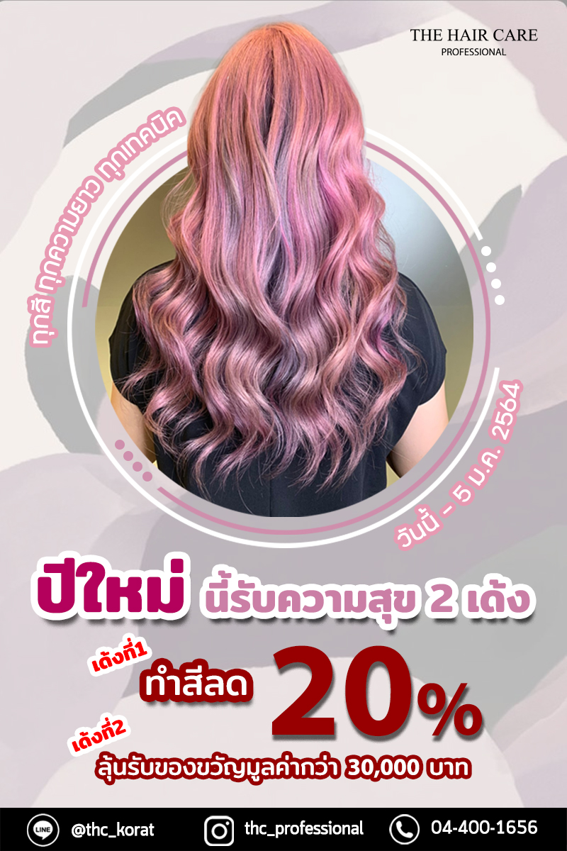 โปรโมชั่นส่งท้ายปีทำสีลด 20%